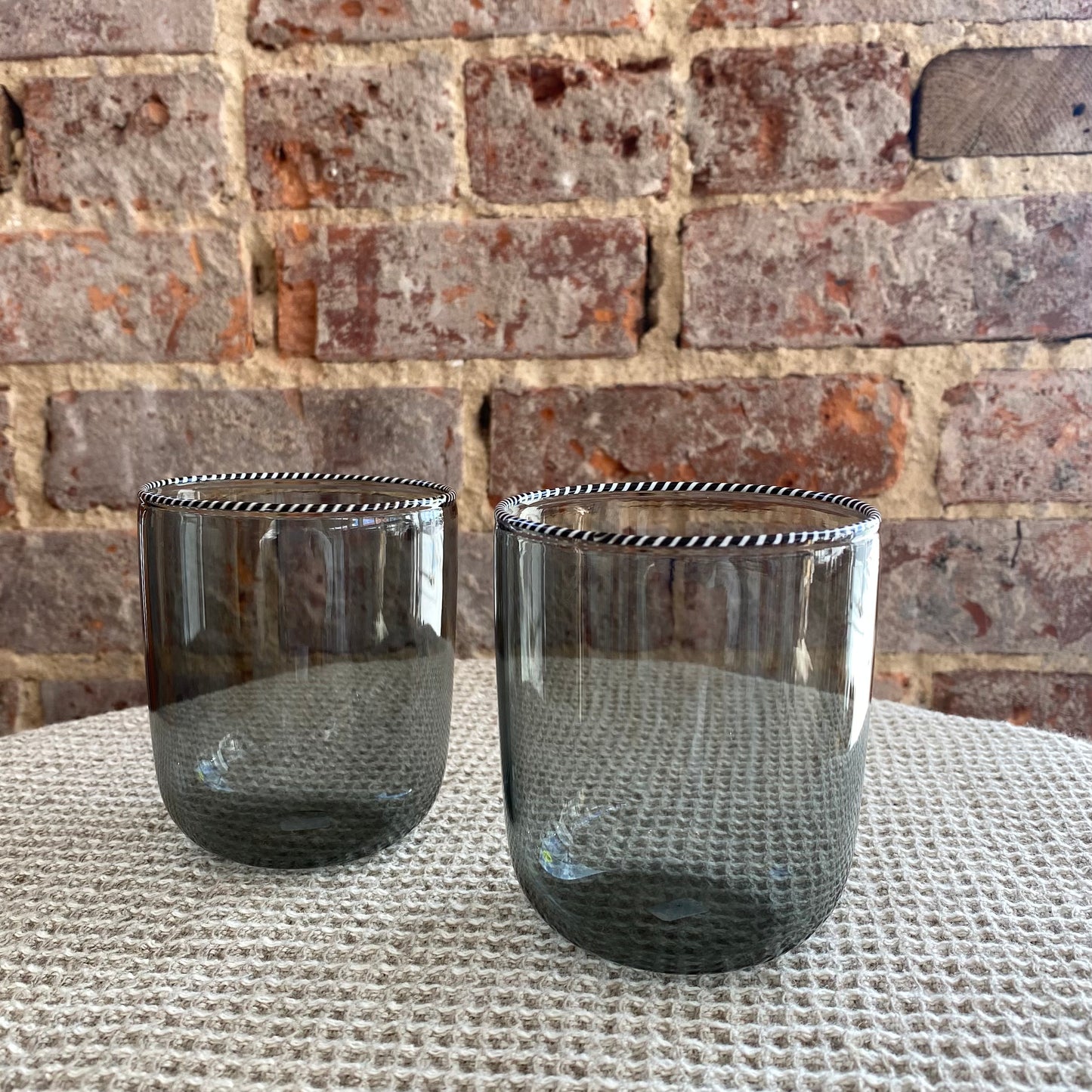 Fredericks & Mae Twist Rim Glass
