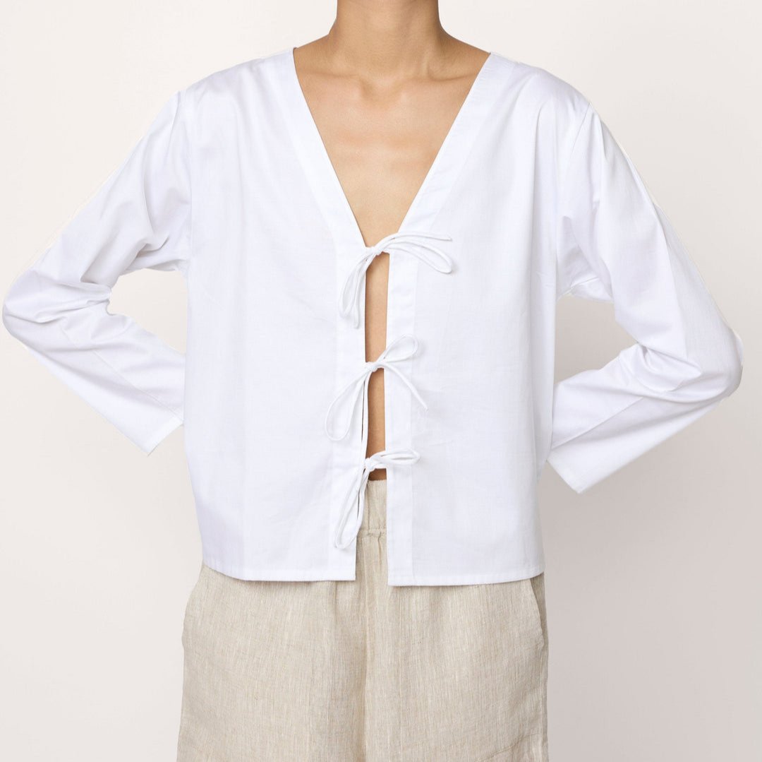 Laude the Label Tie-Front Top