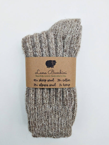 Lana Bambini Wool, Alpaca, Cotton, Hemp Socks