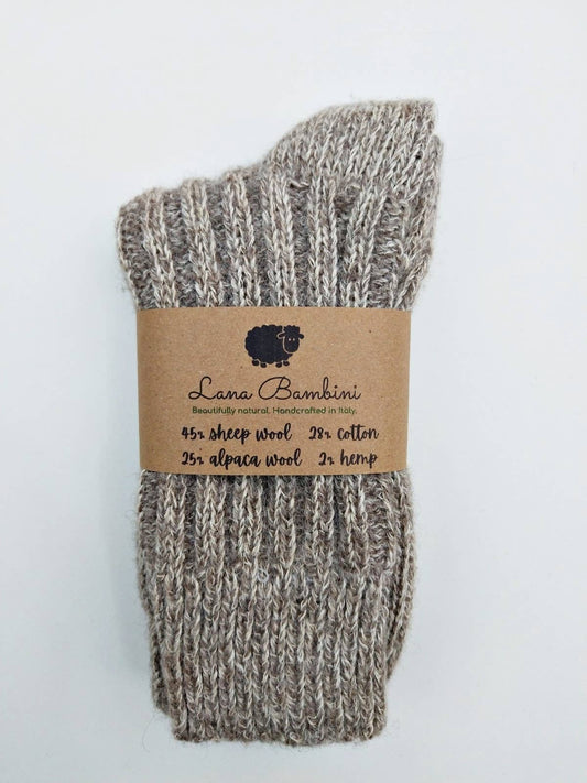 Lana Bambini Wool, Alpaca, Cotton, Hemp Socks