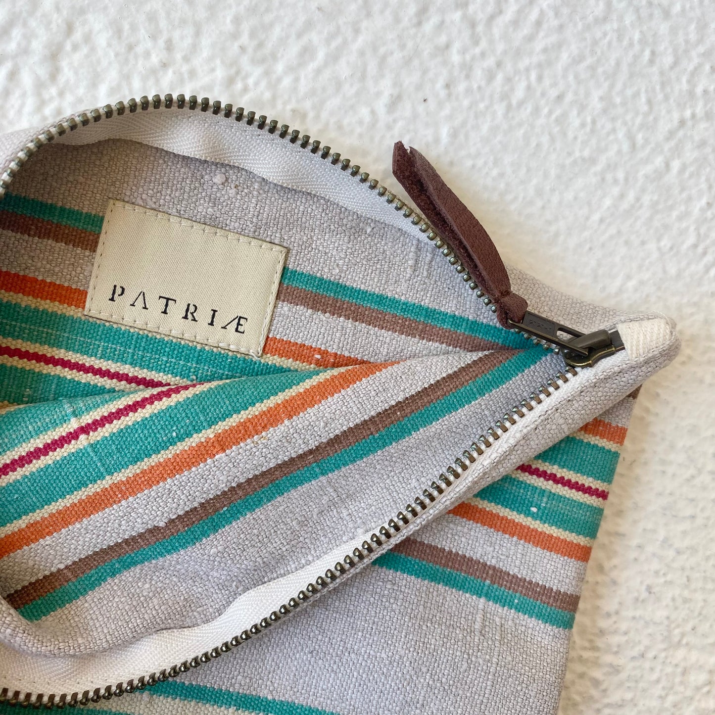 Patriae Multi-Color Stripe Pouch