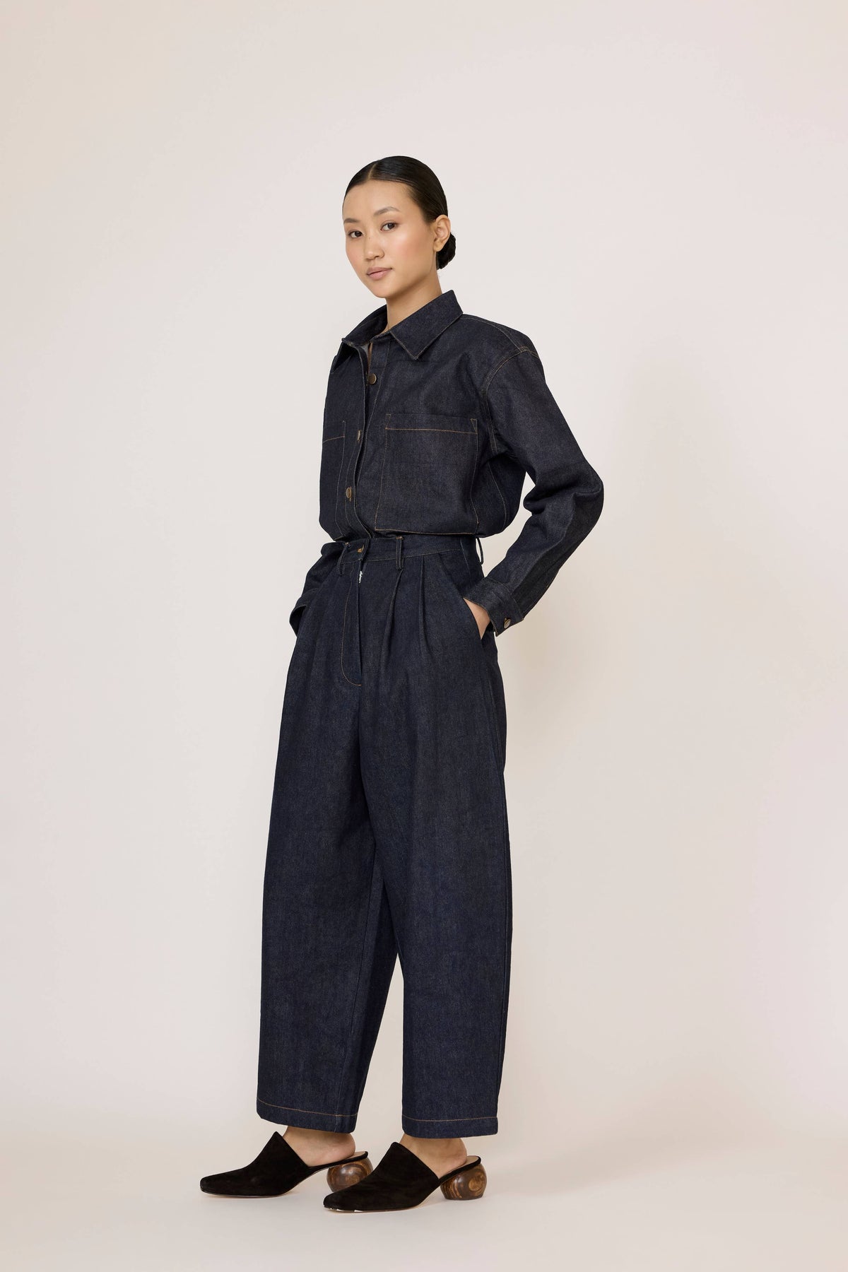 Laude the Label Boyfriend Pant - Dark Indigo