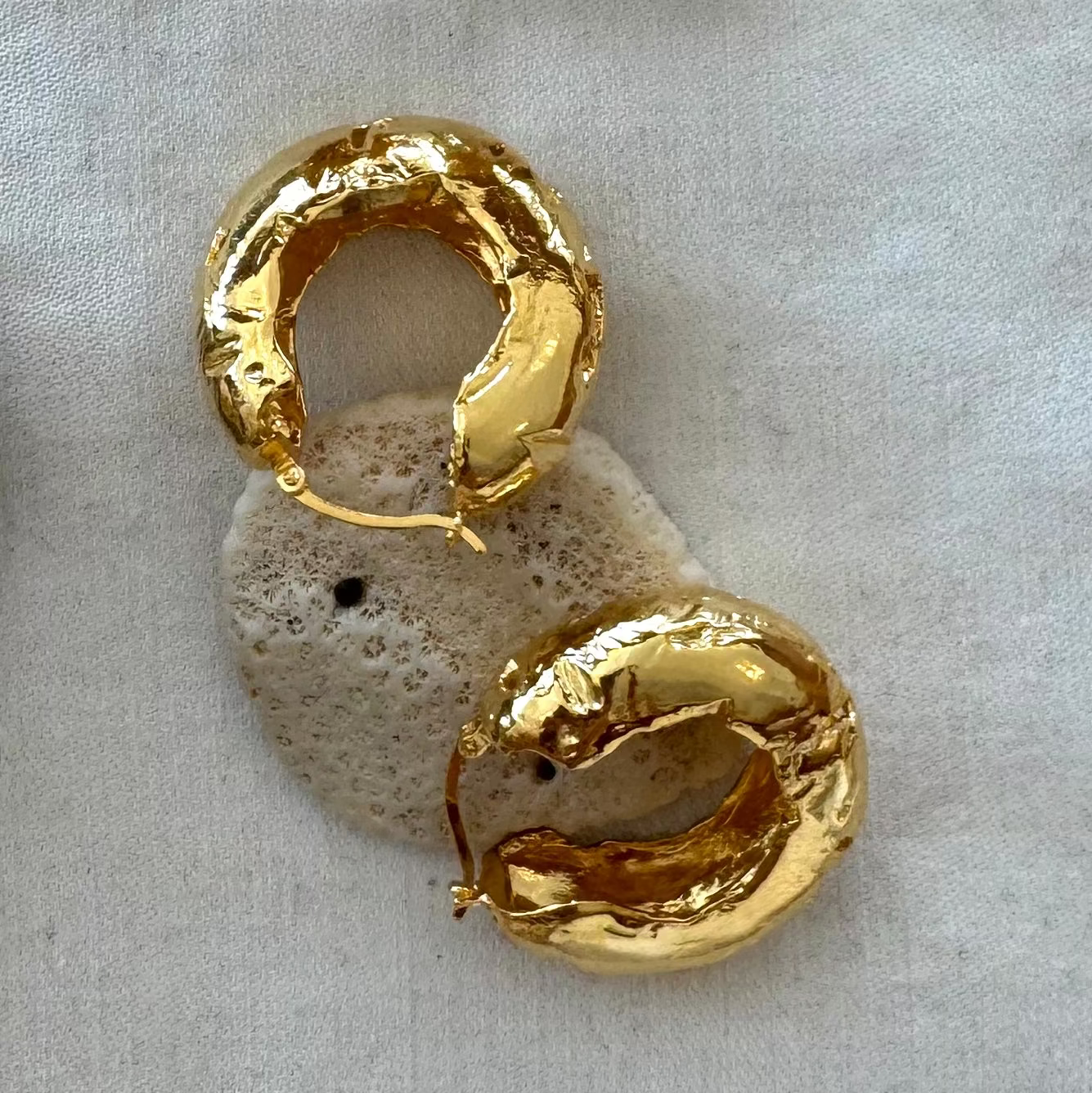 Bree Nichols Harriet Gold Plated Hoops