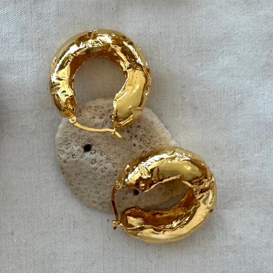 Bree Nichols Harriet Gold Plated Hoops