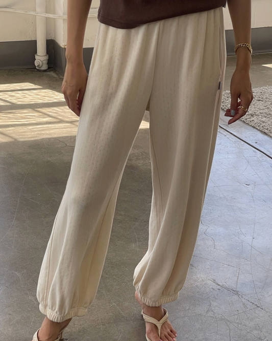 Le Bon Shoppe Pointelle Balloon Pants