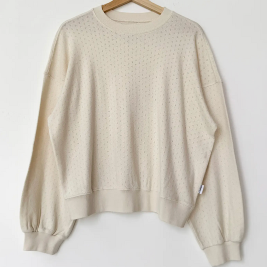 Le Bon Shoppe Pointelle Sweatshirt