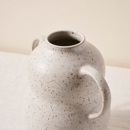 Milk Made Vase with Curved Handles