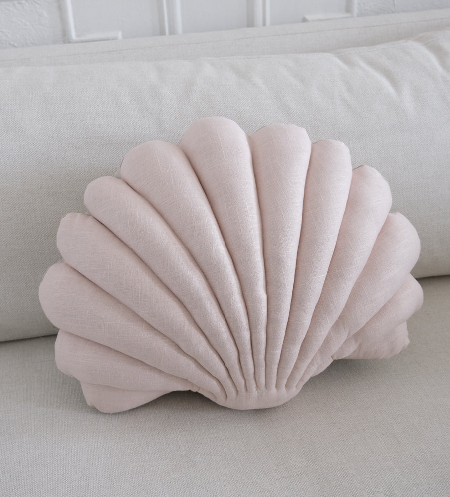 Large Linen Shell Pillow