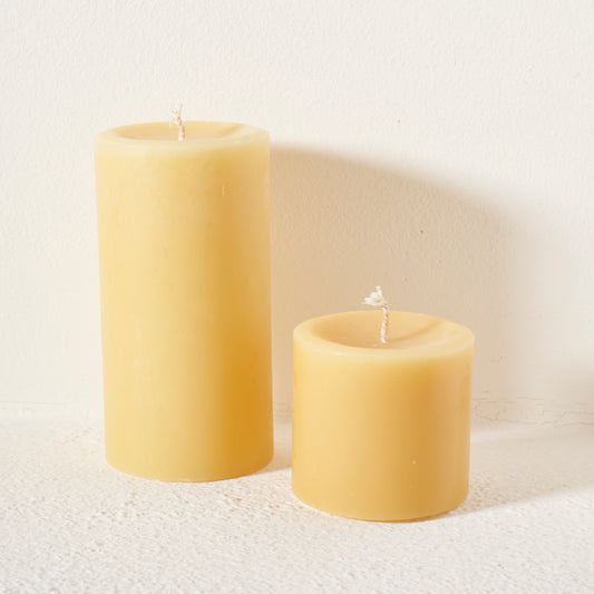 Beeswax Pillar Candles